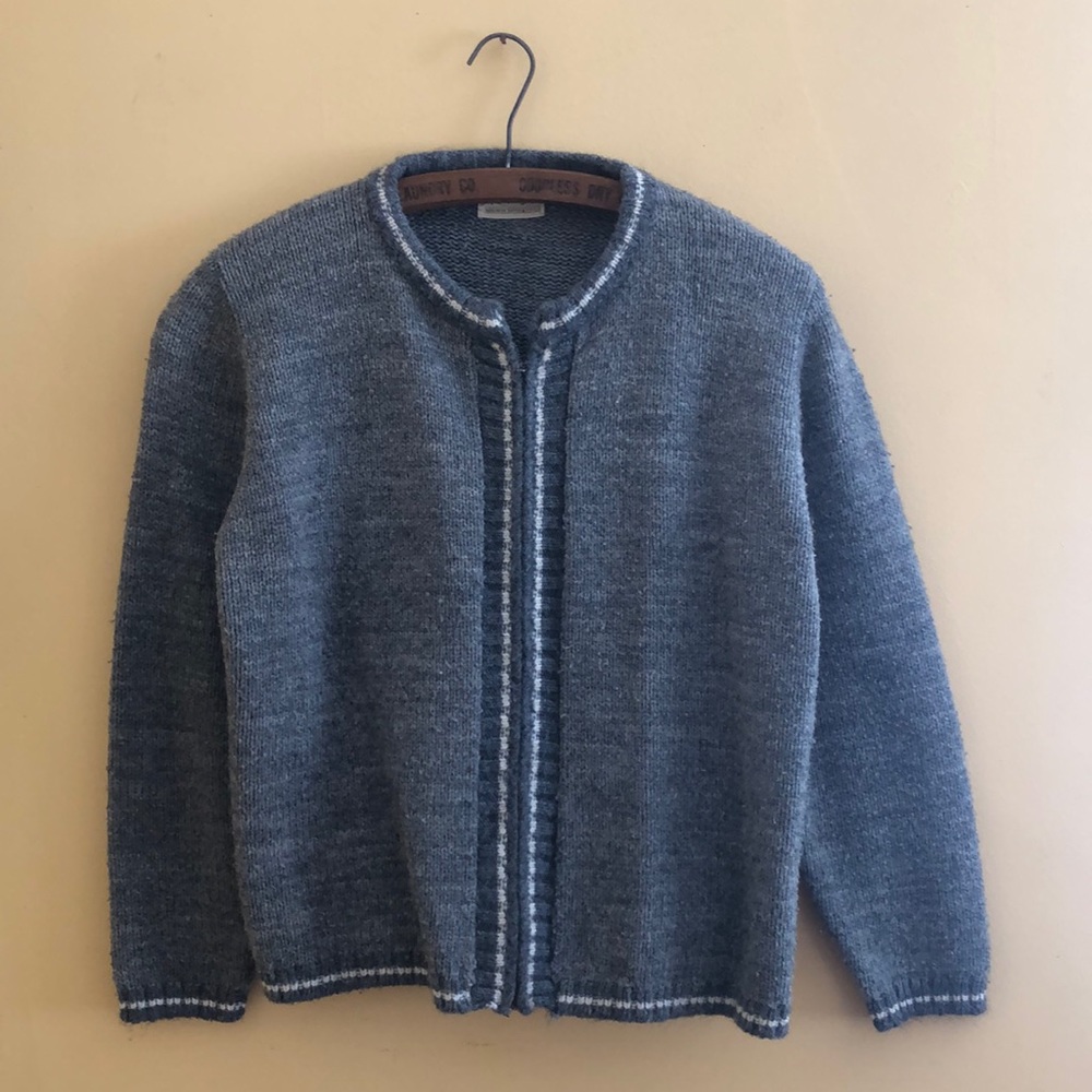 Vintage Zip-up Boxy sweater